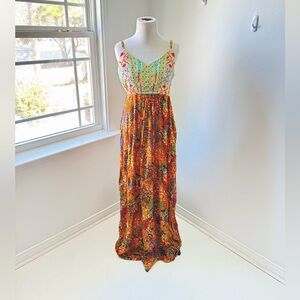 Boho floral maxi dress new